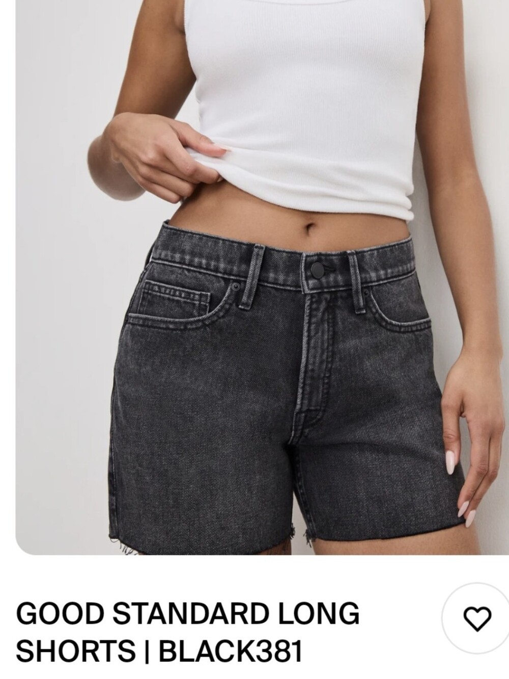 Good American Black- Good Standard Long Short